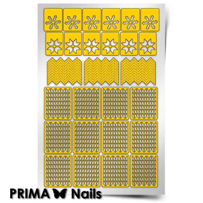 PrimaNails, Трафарет для дизайна ногтей (Зима)