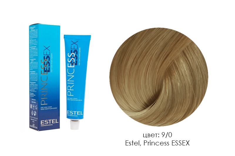Estel, Princess Essex - крем-краска (9/0 блондин), 60 мл