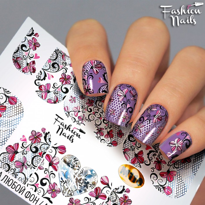 Fashion Nails, слайдер-дизайн "Metallic" №110 Fashion Nails, слайдер-дизайн "Metallic" №110
