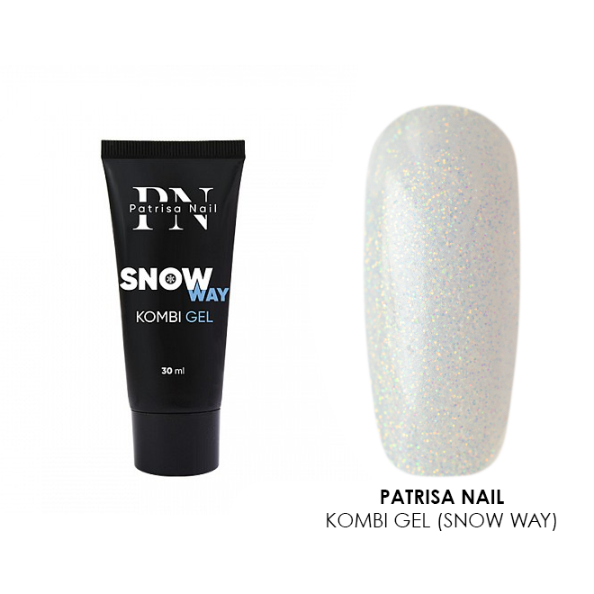 Patrisa nail, Snow Way - комби-гель (молочный мерцающий), 30 мл Patrisa nail, Snow Way - комби-гель (молочный мерцающий), 30 мл