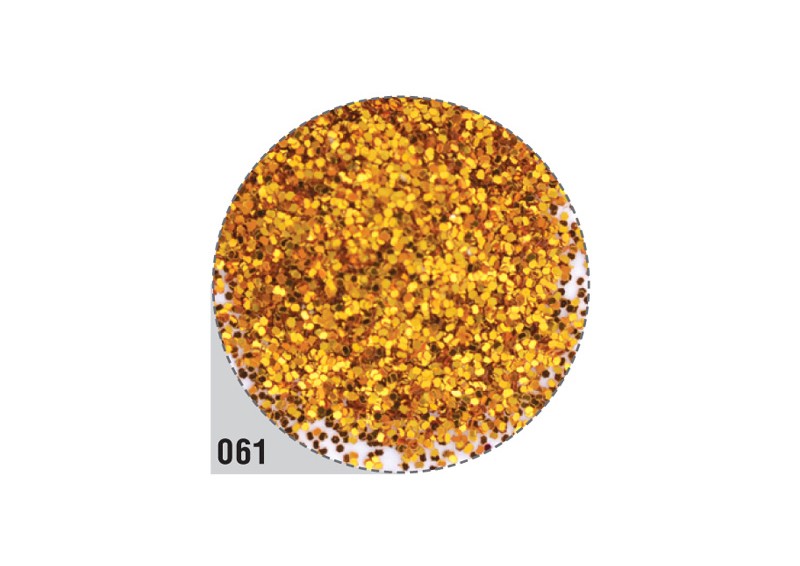 Irisk, песок (С) в стеклянном флаконе (061-золото), 10 г
