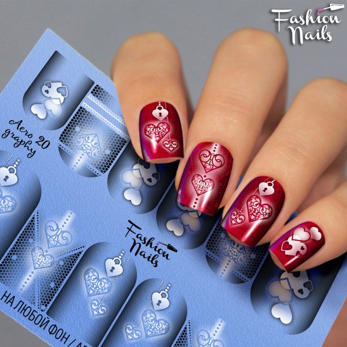 Fashion Nails, слайдер-дизайн "AEROgraphy" №20