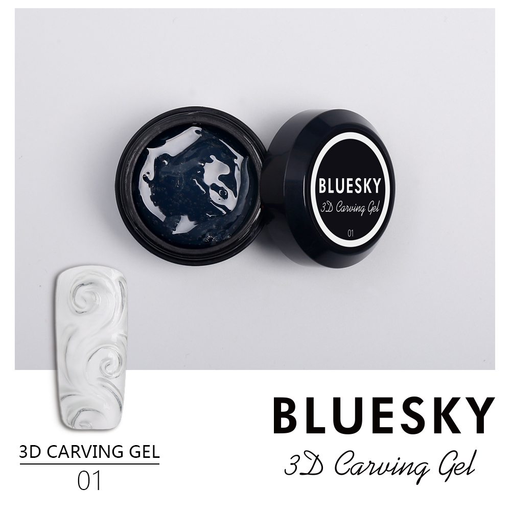 УЦЕНКА, Bluesky, Carving Gel - 3D гель (прозрачный), 8 мл