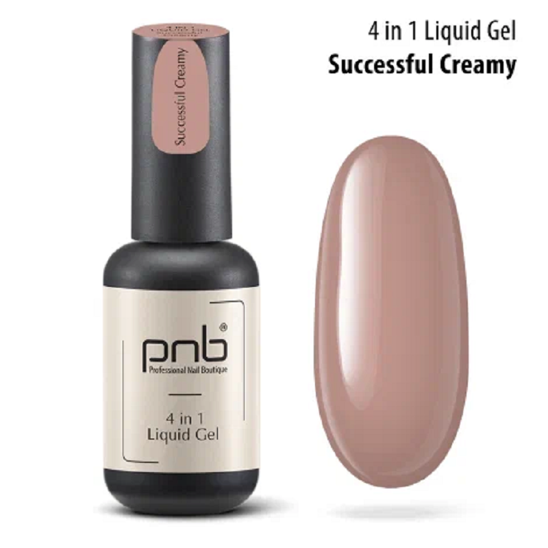 PNB, Liquid Gel - полигель-архитектор 4в1 (Successfull Creamy), 17 мл