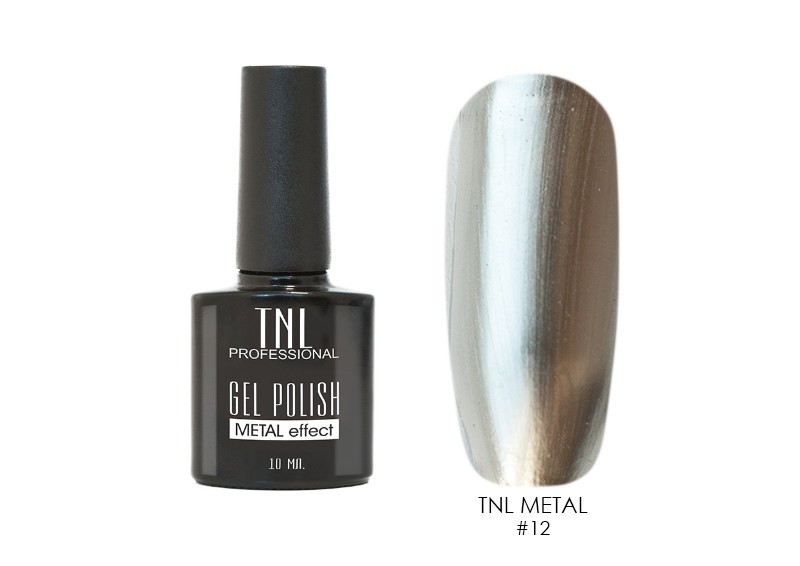 TNL, гель-лак "Metal" (№12), 10 мл