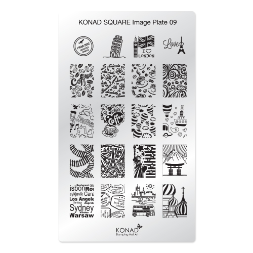 Konad, square image plate 09