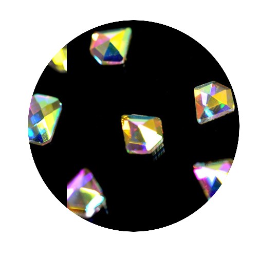 Patrisa Nail, стразы фигурные Алмаз (супер-голография 5*5 мм), 10 шт