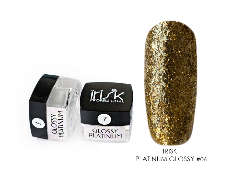 Irisk, гель-лак Glossy Platinum (№06), 5 мл Irisk, гель-лак Glossy Platinum (№06), 5 мл