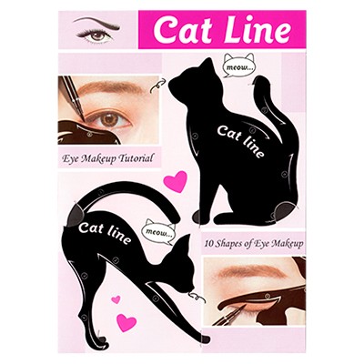 Evabond, трафареты для макияжа глаз Cat Line, 2 шт