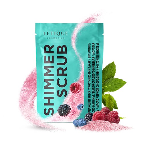 УЦЕНКА, Letique, Shimmer Scrub - скраб для тела, 250 г