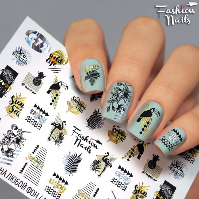 Fashion Nails, слайдер-дизайн "Galaxy" №72