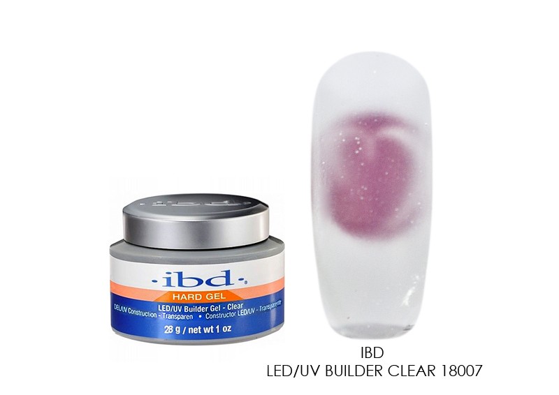 IBD, Led/UV Builder Gel Clear – конструирующий прозрачный гель, 28 г