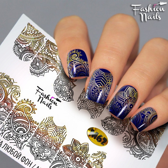 Fashion Nails, слайдер-дизайн "Metallic" №62 Fashion Nails, слайдер-дизайн "Metallic" №62