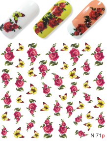 Milv, слайдер-дизайн "Бабочки и цветы N71p"