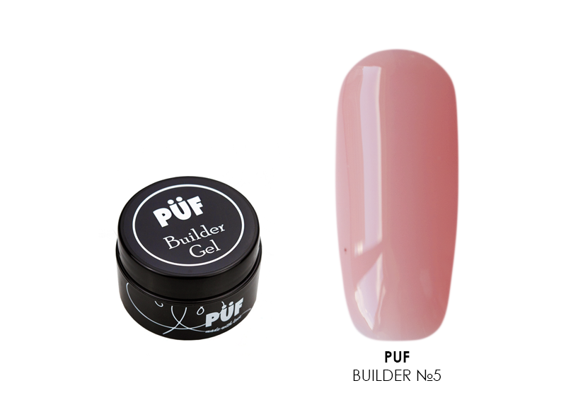 Puf, Builder - гель №05 (cover pink), 15 мл