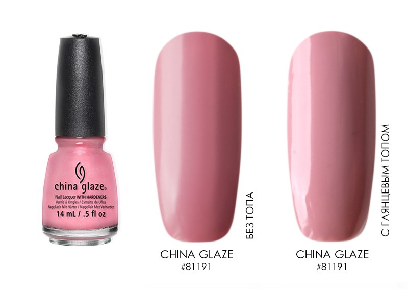 China Glaze, лак для ногтей (Pink-ie promise 81191), 14 мл