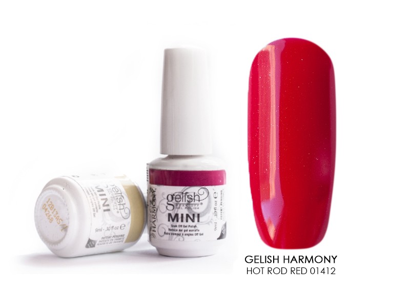 Gelish Harmony, гель-лак mini (Hot rod red 01412), 9 мл