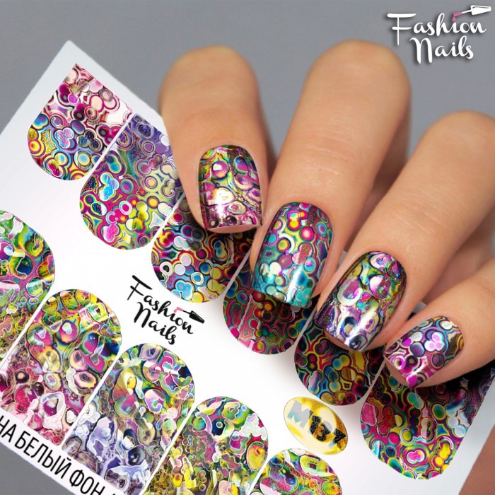Fashion Nails, слайдер-дизайн "Metallic" №137