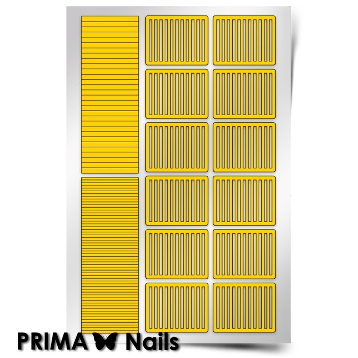 PrimaNails, Трафарет для дизайна ногтей (Полоски)
