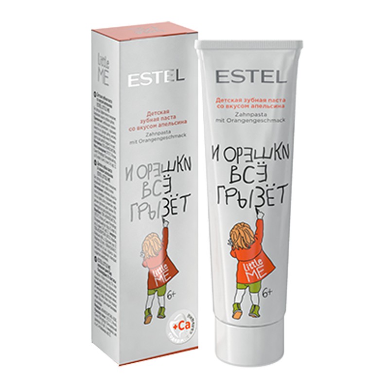 Estel, Little Me - детская зубная паста (со вкусом апельсина), 50 мл