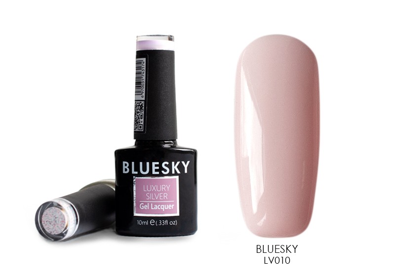 Bluesky, гель-лак Luxury Silver (LV010), 10 мл