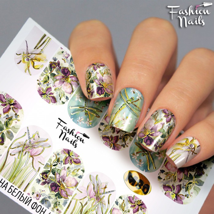 Fashion Nails, слайдер-дизайн "Metallic" №80 Fashion Nails, слайдер-дизайн "Metallic" №80