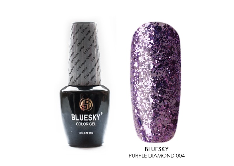 Bluesky, гель-лак (Purple diamond 004), 15 мл