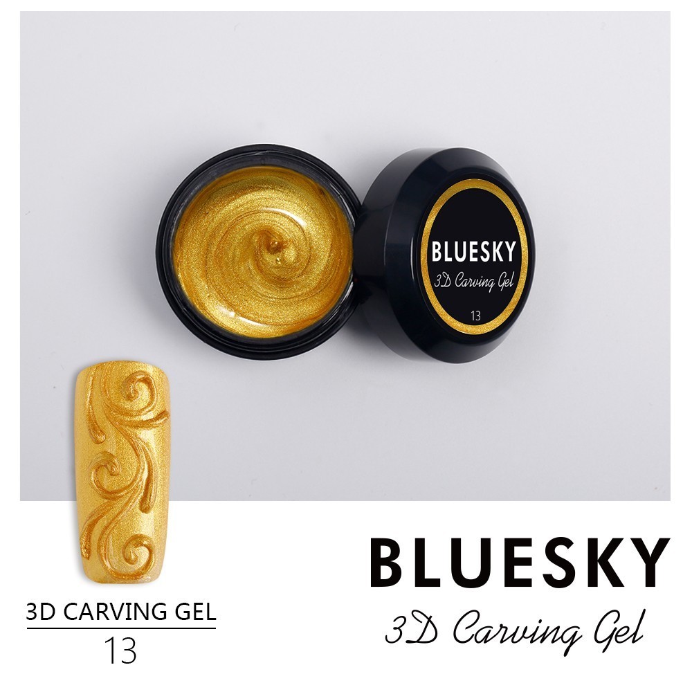 Bluesky, 3D Carving Gel - гель-паста (№13 Золото)