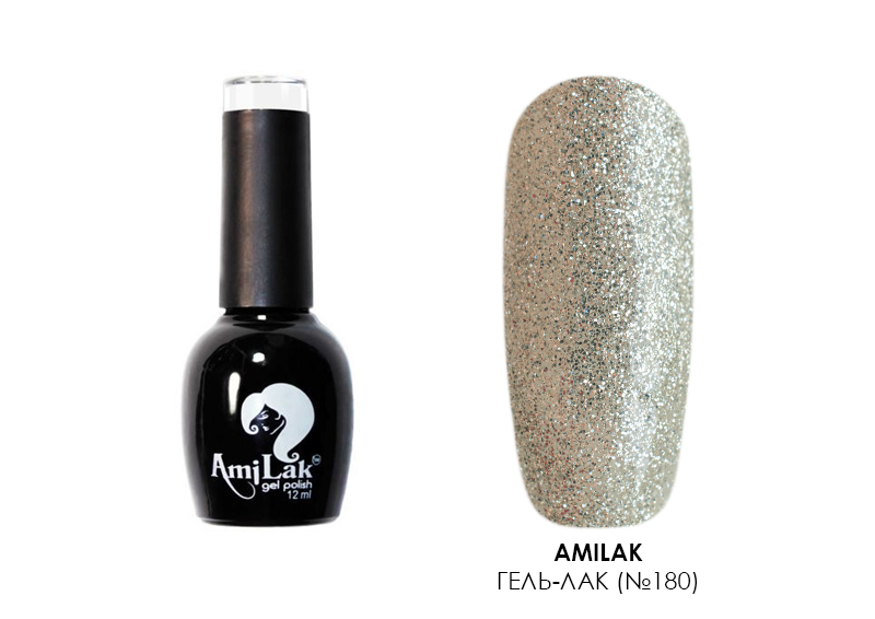 AmiLak, гель-лак (№180), 12 мл