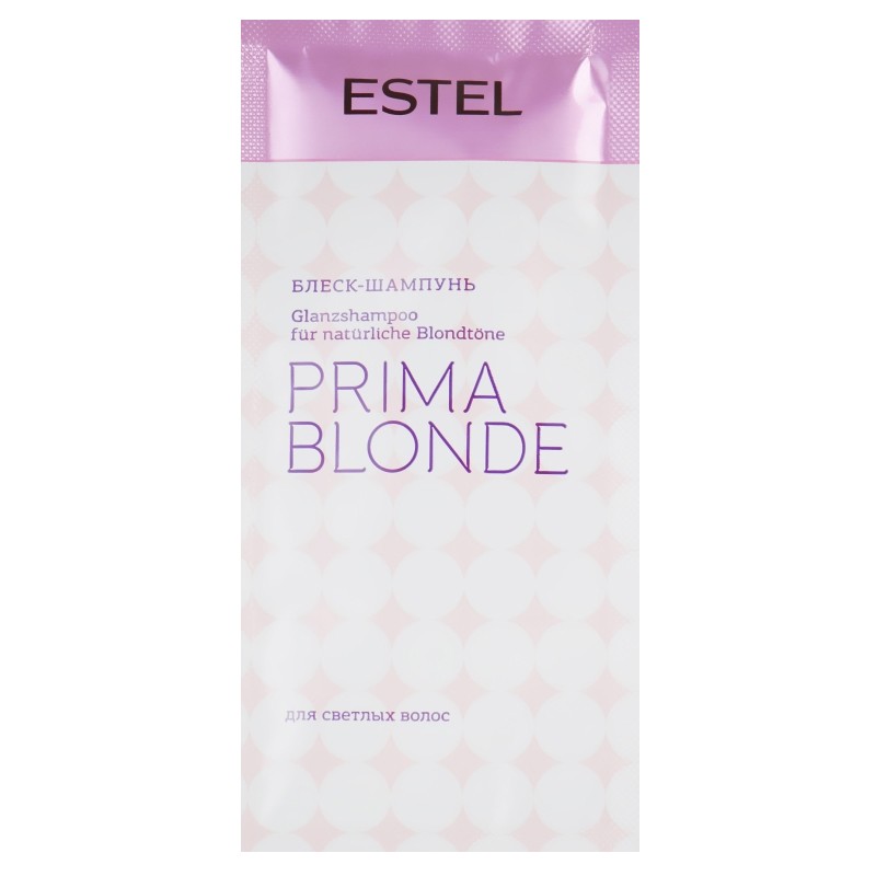Estel, пробник - блеск-шампунь для светлых волос ESTEL PRIMA BLONDE