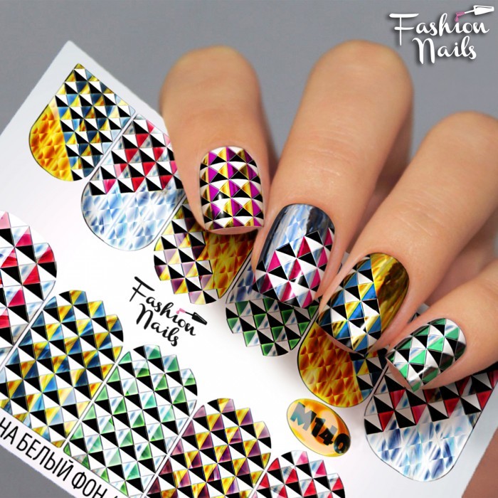 Fashion Nails, слайдер-дизайн "Metallic" №140 Fashion Nails, слайдер-дизайн "Metallic" №140