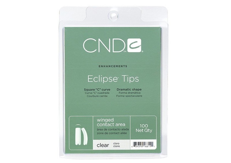 CND, типсы "Eclipse" (прозрачные), 100 шт