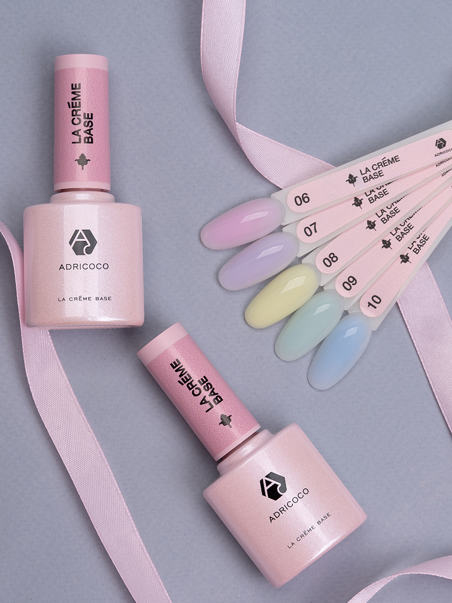 Adricoco, набор №15 камуфлирующие базы La creme base (5 оттенков по 10 мл)