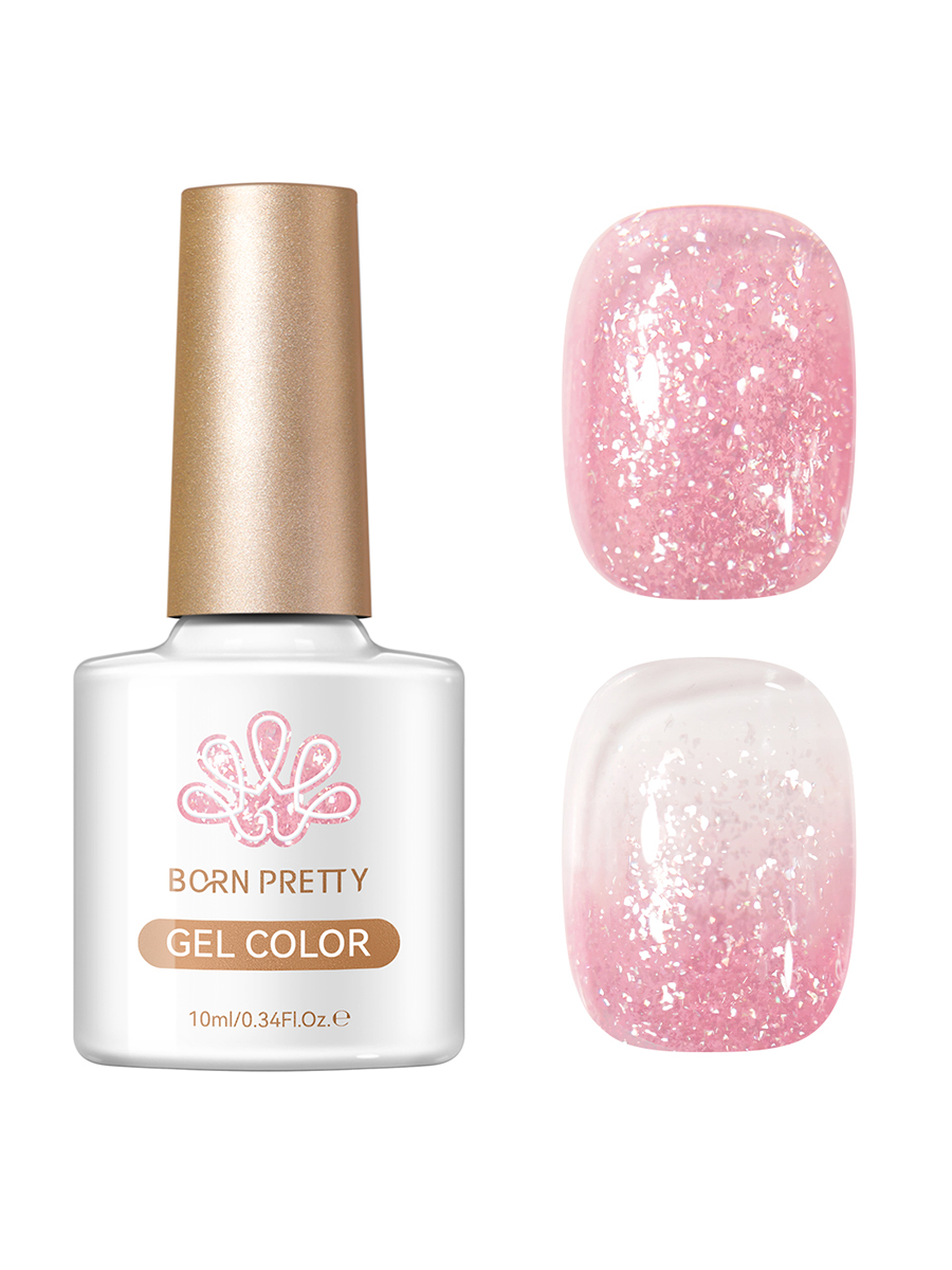 Born Pretty, Jelly Nude Gel - гель-лак желе с блестками №05, 10 мл