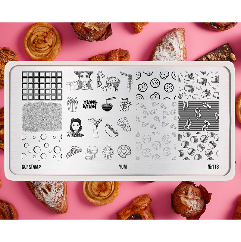 Go! Stamp, пластина для стемпинга №118 Go! Stamp, пластина для стемпинга №118
