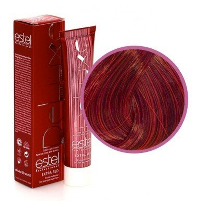Estel, De Luxe Extra Red - краска-уход (66/46 темно-русый медно-фиолетовый), 60 мл