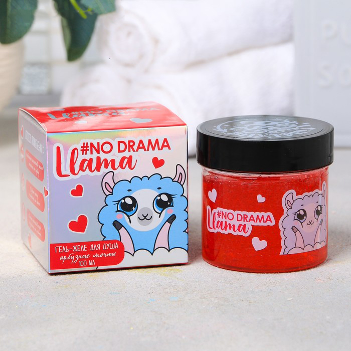 Beauty Fox, гель-желе для душа "No Drama Llama" с ароматом арбуза