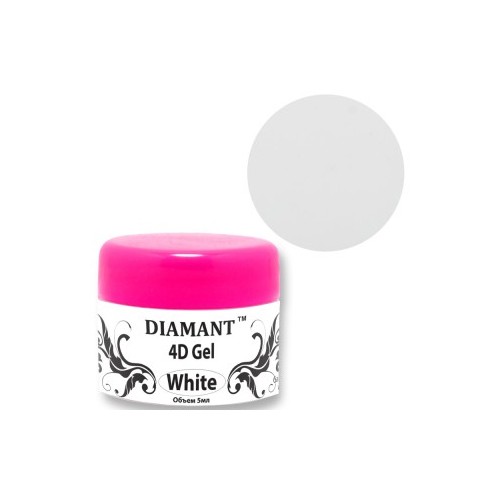Diamant, 4D гель пластилин (Белый), 5 мл