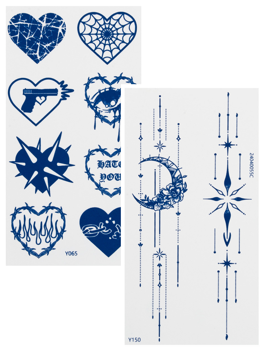 Irisk, набор №25 INK TATOO - тату реалистичная долговременная для тела, 2 шт