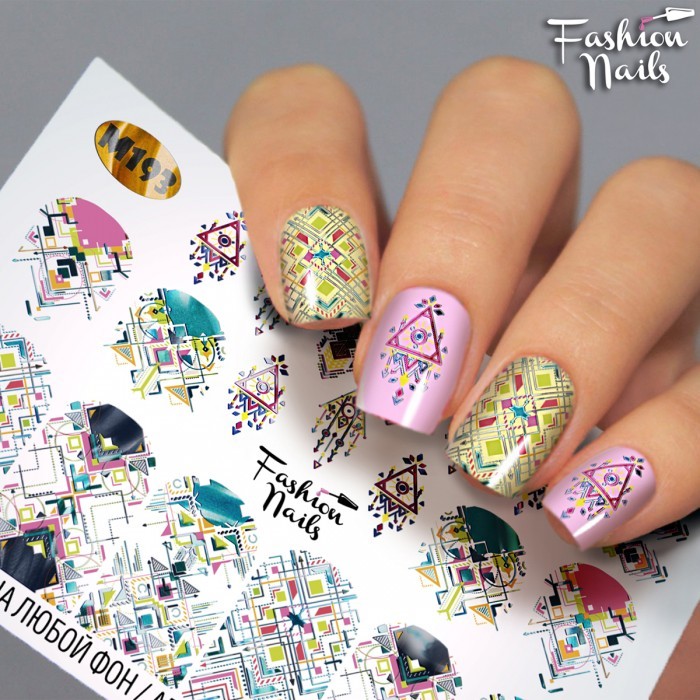 Fashion Nails, слайдер-дизайн "Metallic" №193