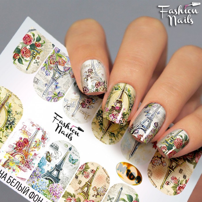 Fashion Nails, слайдер-дизайн "Metallic" №100