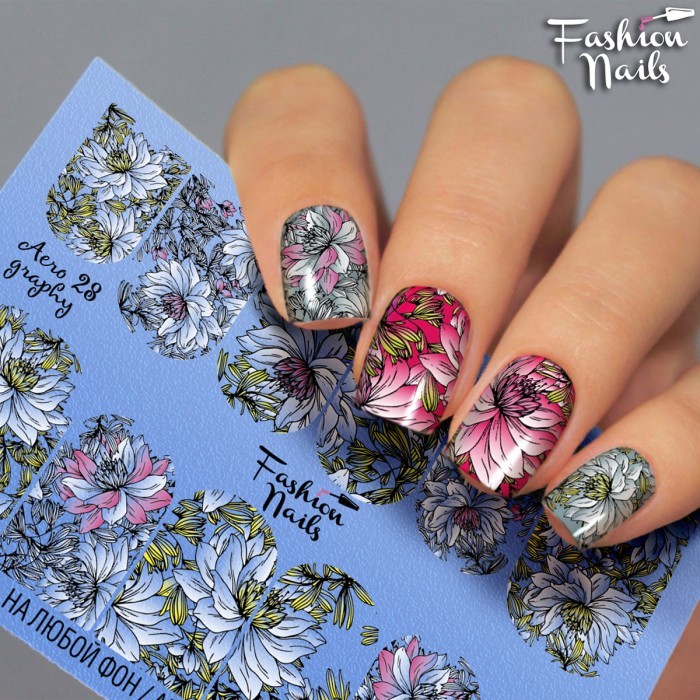 Fashion Nails, слайдер-дизайн "AEROgraphy" №28 Fashion Nails, слайдер-дизайн "AEROgraphy" №28
