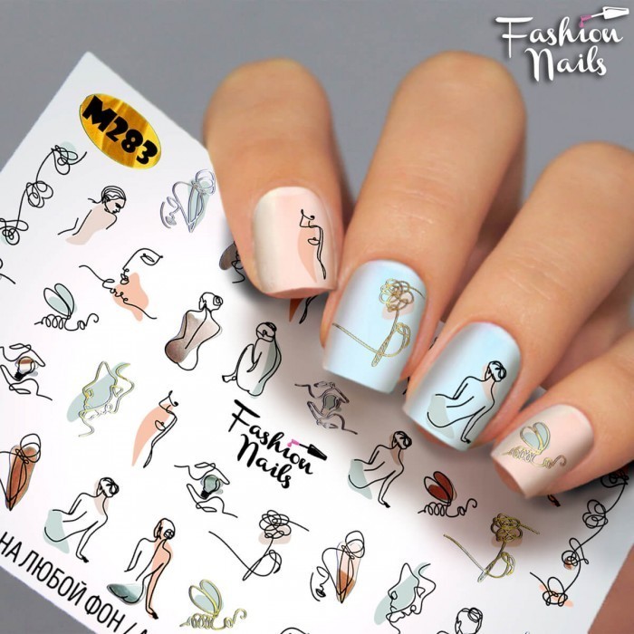 Fashion Nails, слайдер-дизайн "Metallic" №283 Fashion Nails, слайдер-дизайн "Metallic" №283