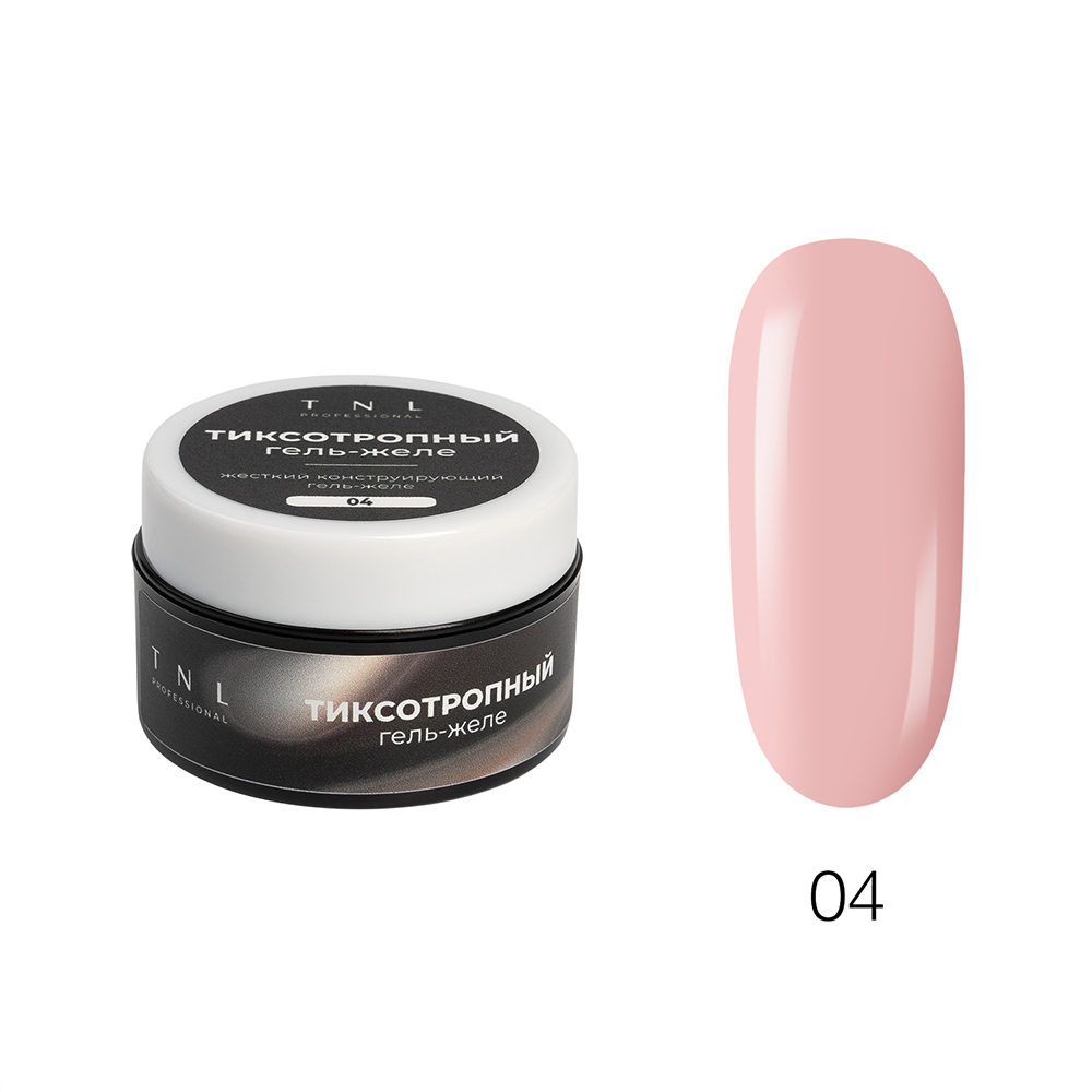 TNL, жесткий тиксотропный гель-желе для наращивания №4, 18 мл