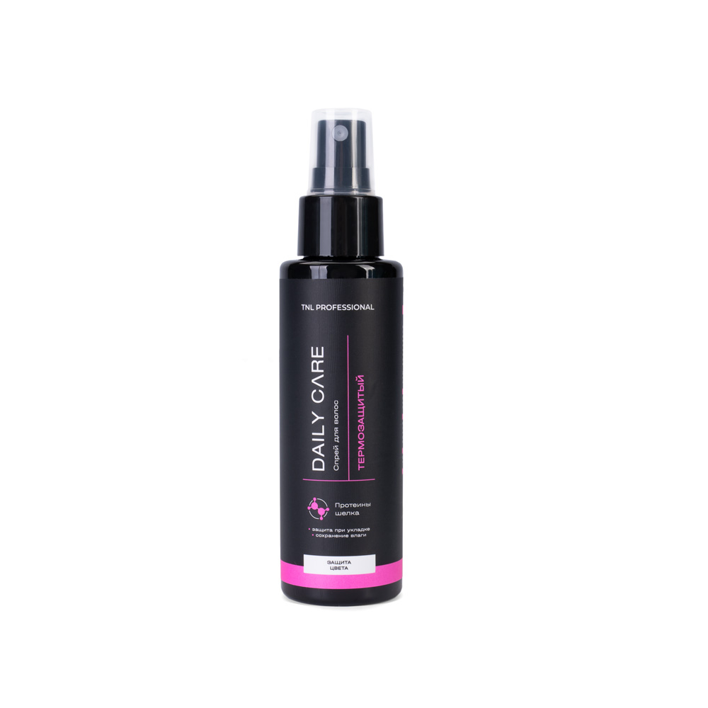 TNL, Daily Care - спрей для волос “Защита цвета” термозащитный с протеинами шелка, 100 мл