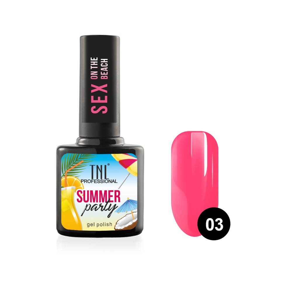 TNL, гель-лак (Sex on the beach №03), 10 мл TNL, гель-лак (Sex on the beach №03), 10 мл