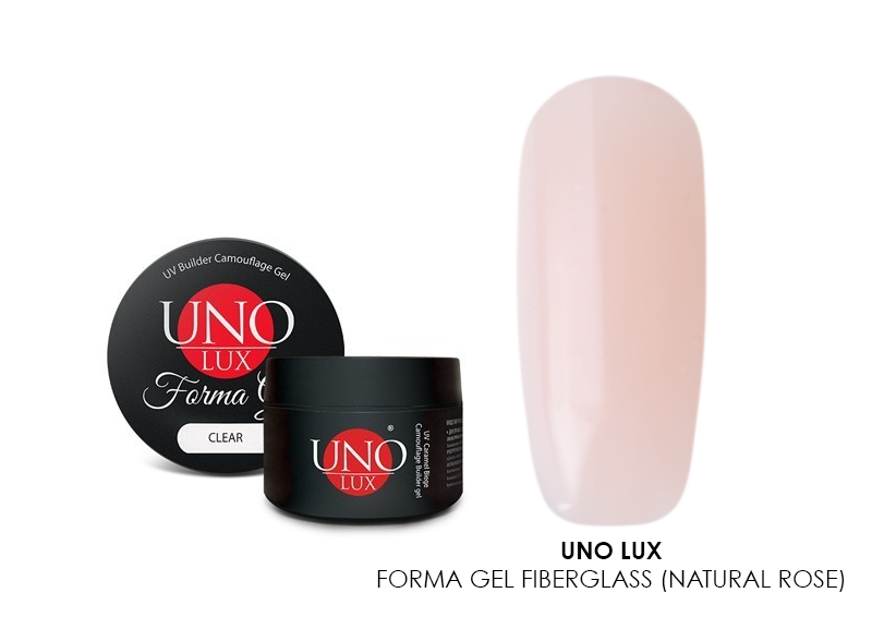 Uno Lux, Forma Gel - моделирующий камуфлирующий гель (Natural Rose), 15 гр