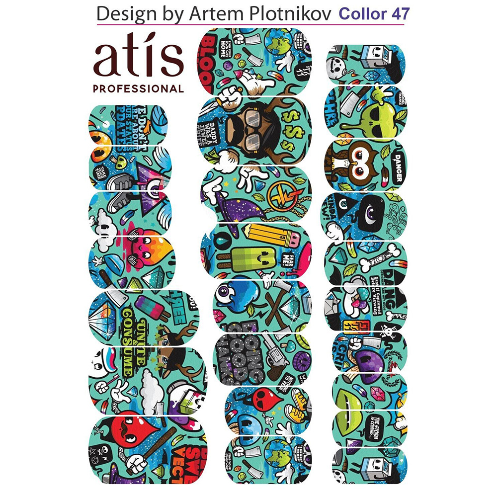 Atis, пленка для дизайна ногтей Creative №3