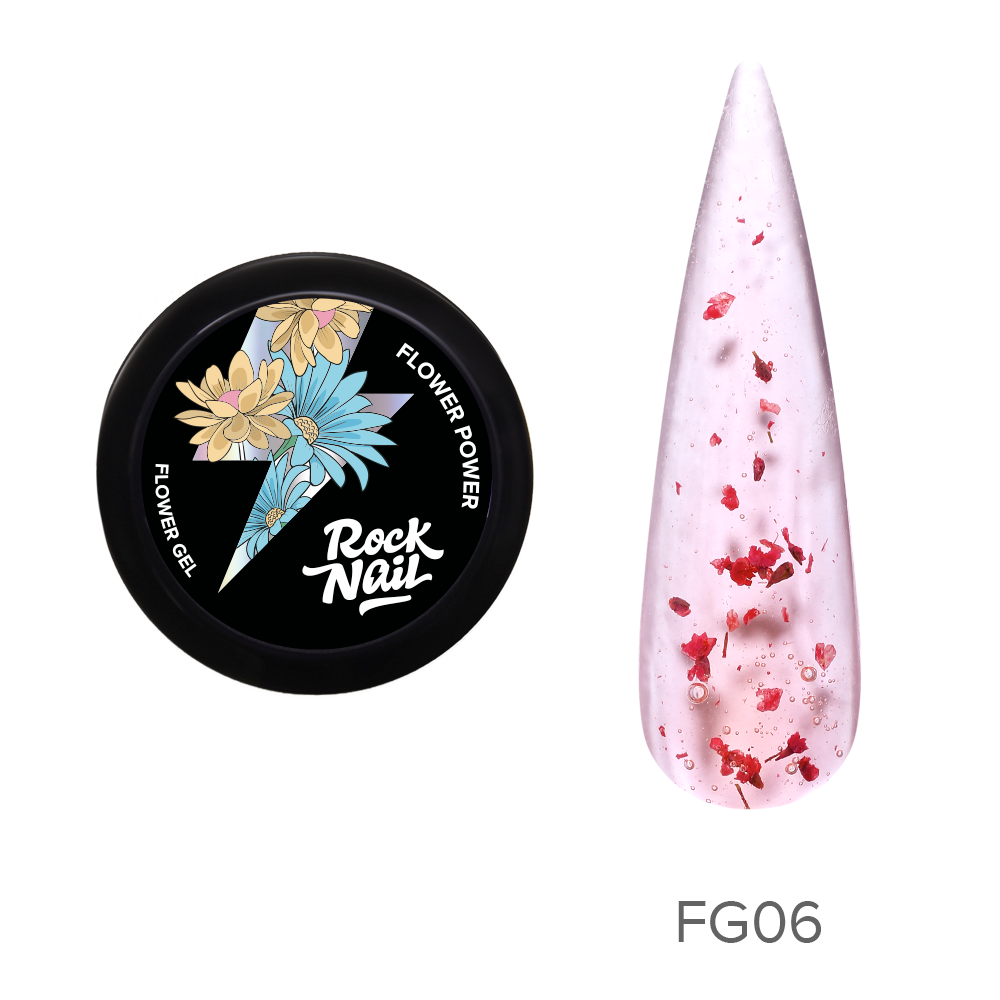 RockNail, гель для наращивания Flower Power №FG06, 10 мл