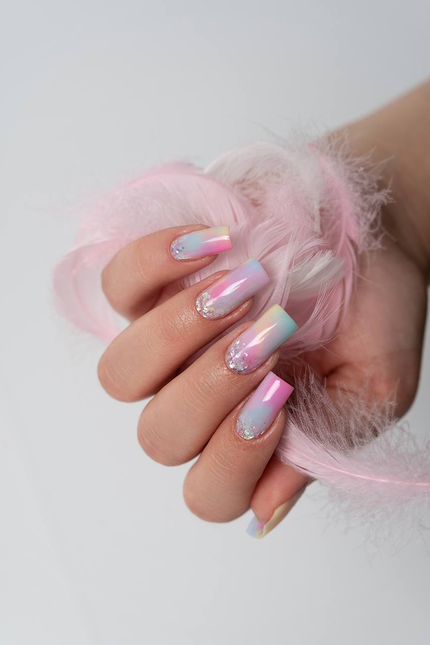 Дизайн ногтей. Товар: TNL, Multi Color Gel - жесткий гель для наращивания и укрепления №04, 15 мл